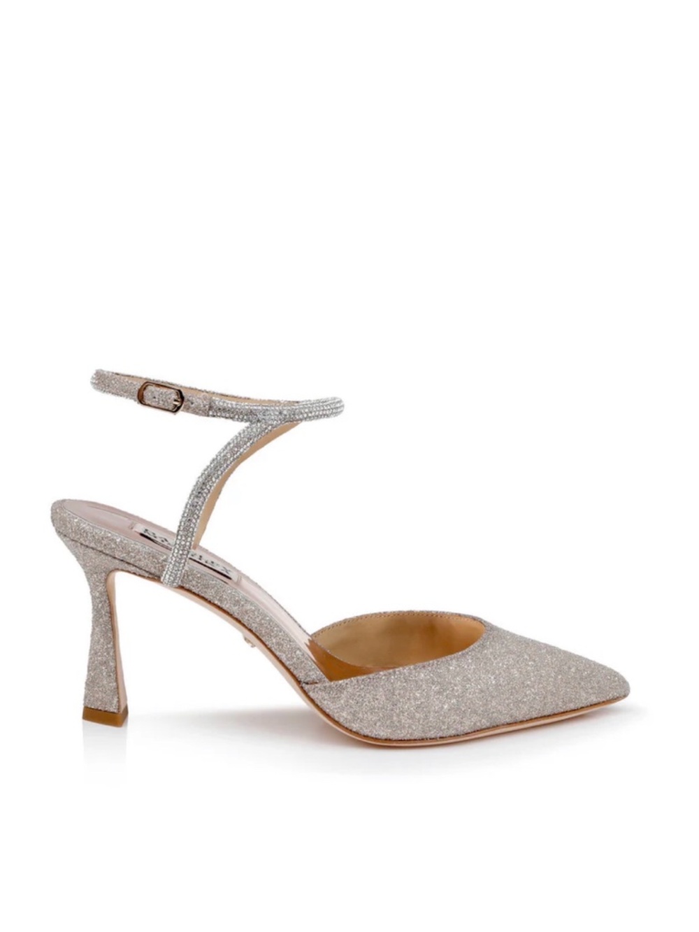 New Badgley Mischka Kamilah Heels Champagne Sz 8